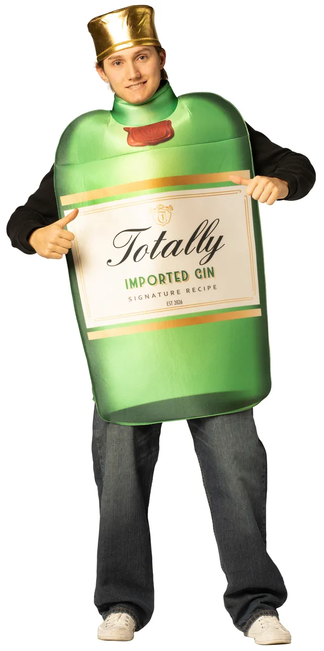 Rasta Imposta Gin Bottle Kostüm One Size mit Hut
