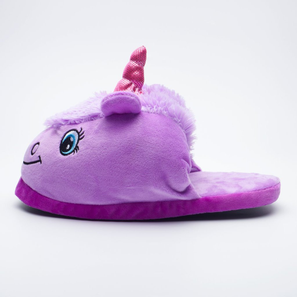 Katara 1770 Einhorn Slipper Hausschuhe Lila 36-44 offen