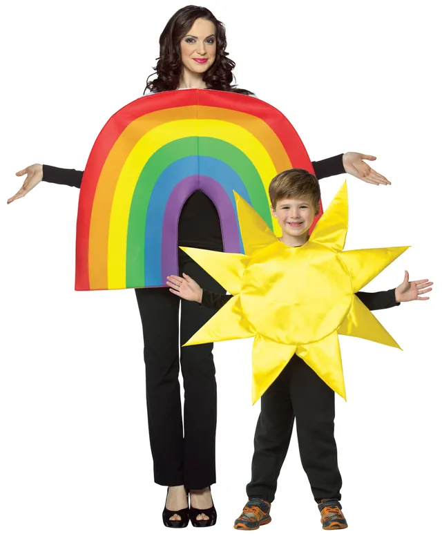 Rasta Imposta Rainbow Sun Bundle Kostüm Erwachsene+Kind 4-6