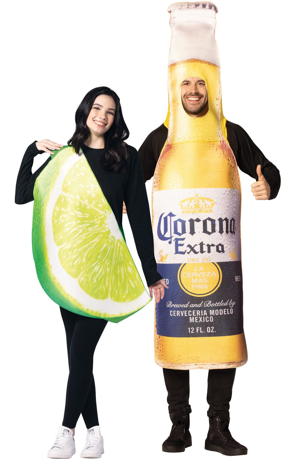 Rasta Imposta Corona Extra Lime Partnerkostüm Flasche 2-tlg