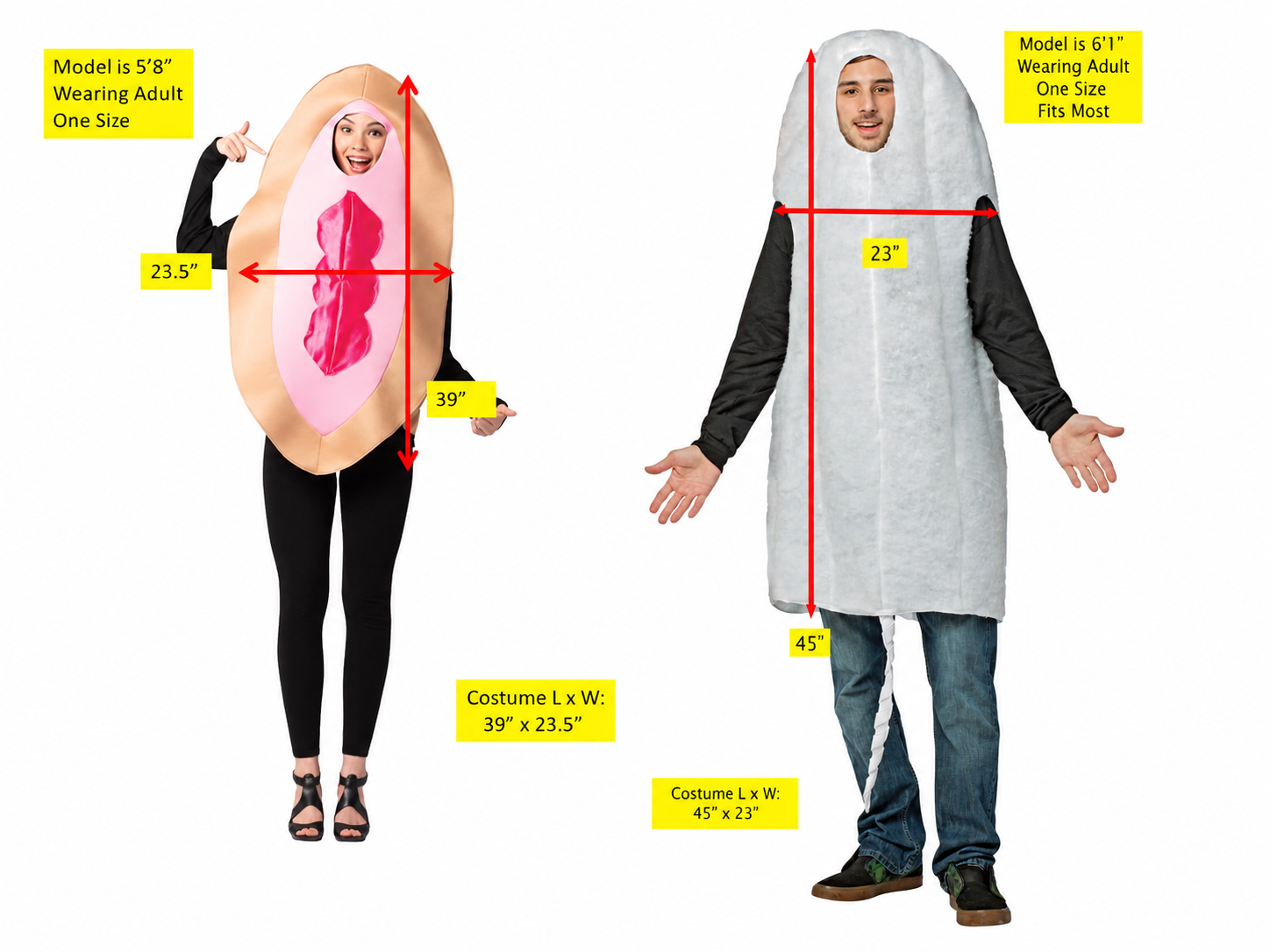 Rasta Imposta Vagina Tampon Partnerkostüm One Size Beige