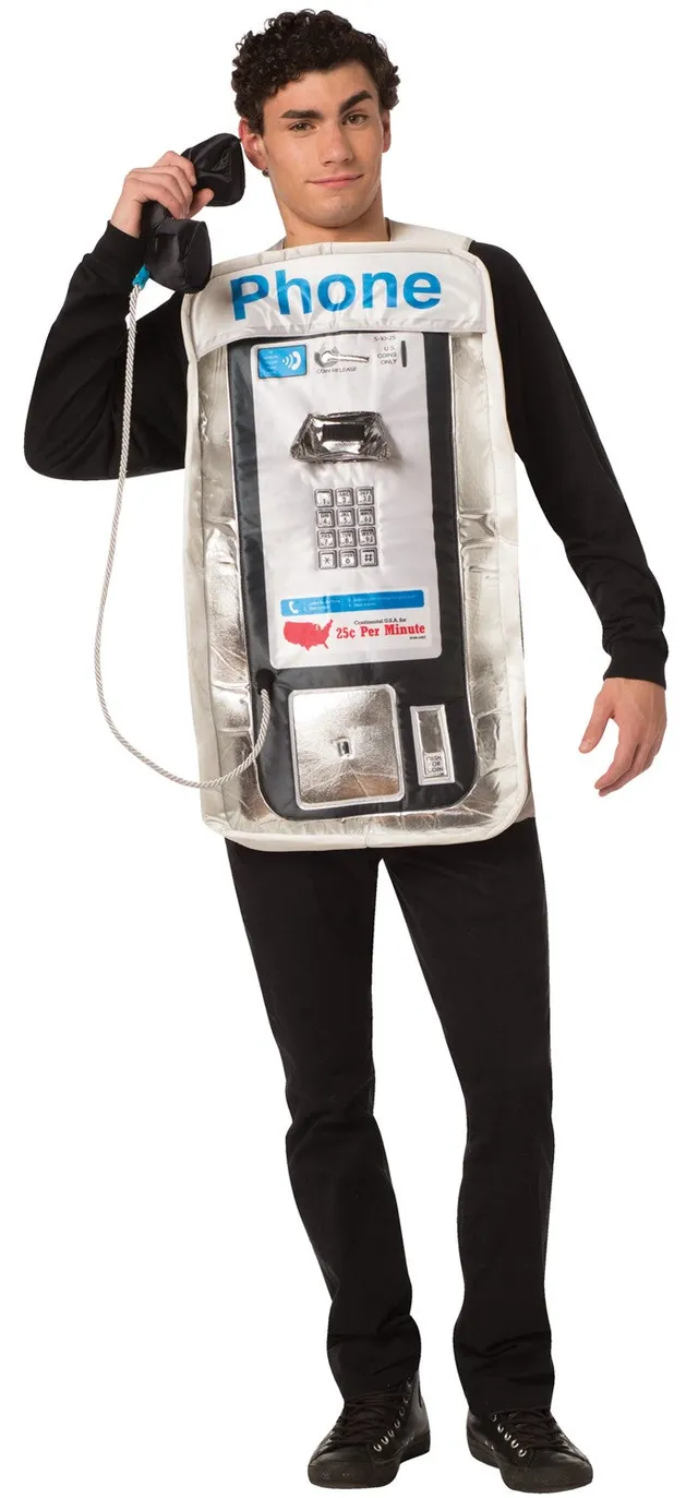Rasta Imposta Retro Pay Phone Kostüm Einheitsgröße Tunika