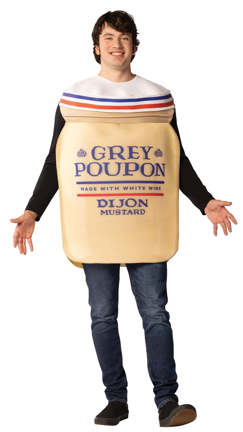 Rasta Imposta Grey Poupon Kostüm Senfflasche One Size