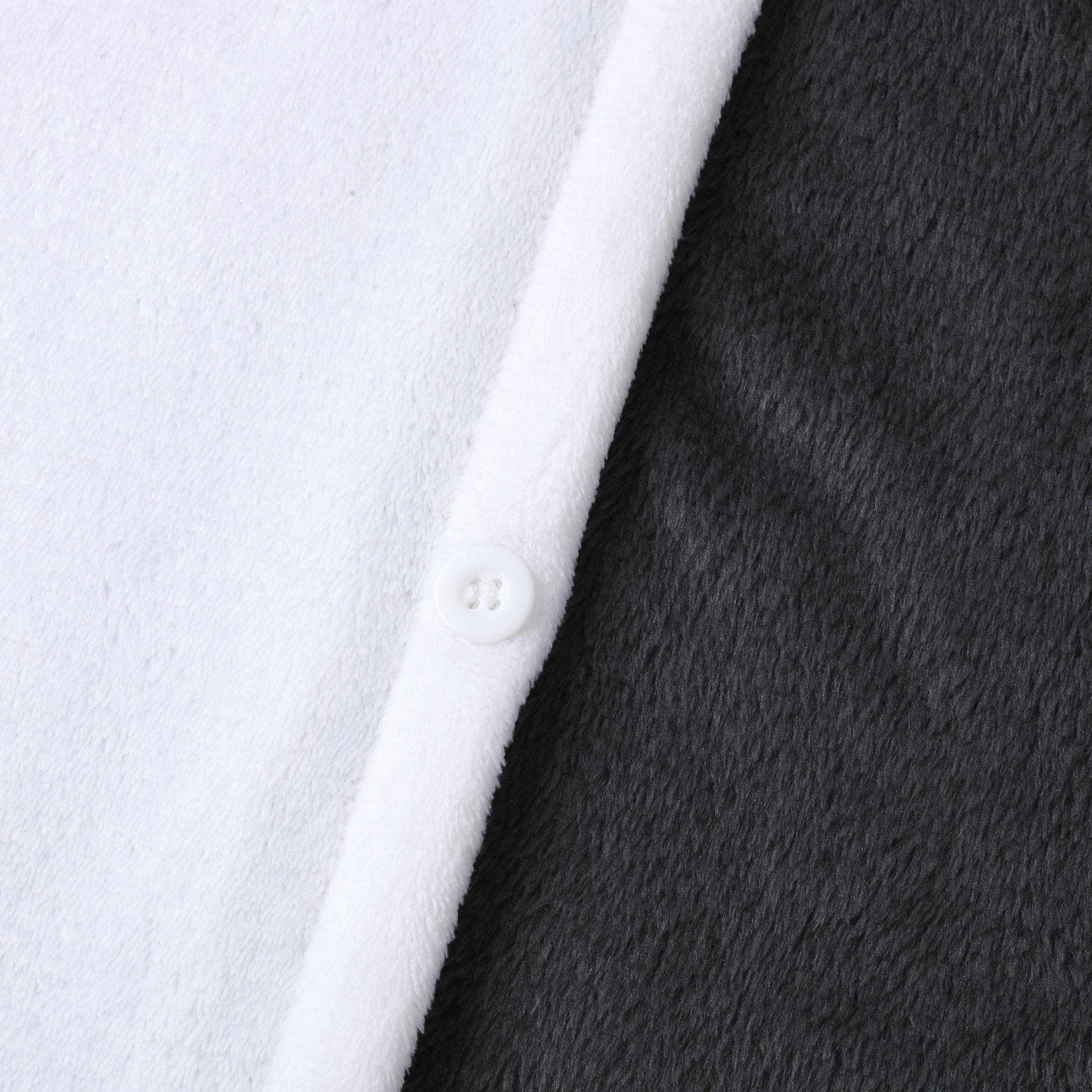 Katara Langur Affen-Kostüm Onesie Flanell schwarz-weiß