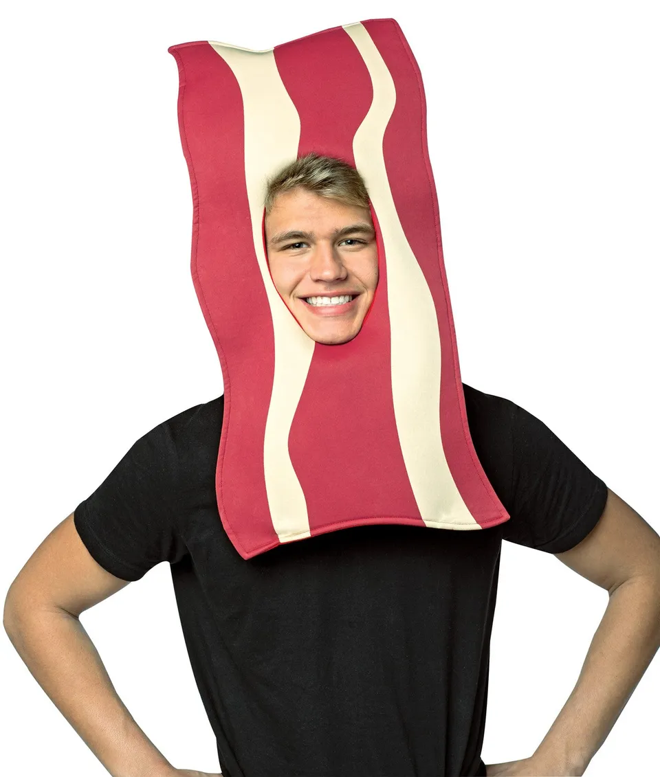 Rasta Imposta Bacon Maske Erwachsene Einheitsgröße offenes Gesicht