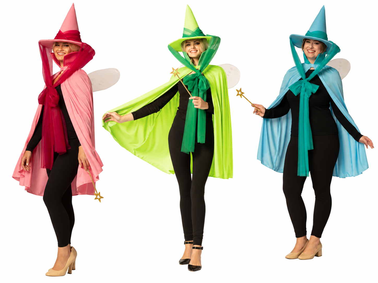 Rasta Imposta Fairy Godmother Kostüm 3er Set Hut Cape Flügel