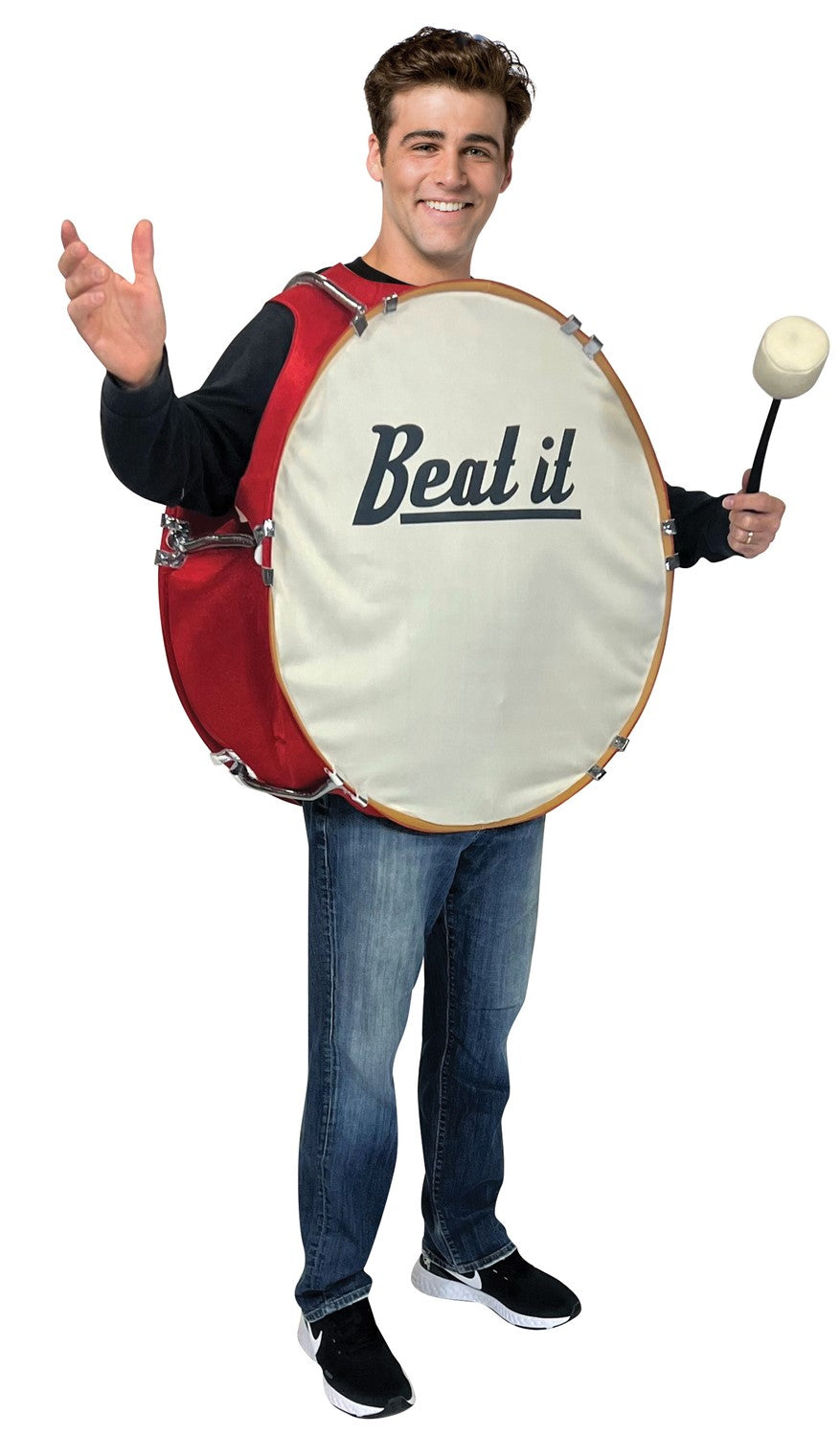 Rasta Imposta Bass Drum Kostüm mit Sound Einheitsgröße