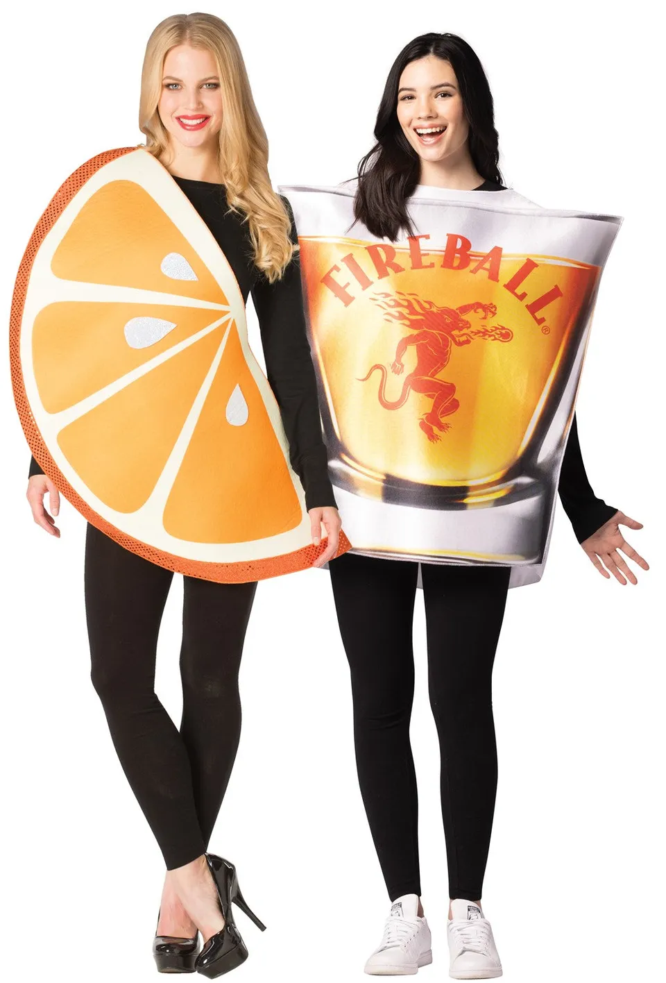 Rasta Imposta Fireball Shot Glas Partnerkostüm Orange One Size