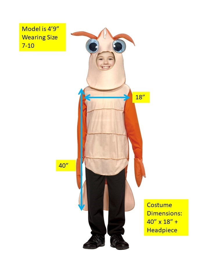 Rasta Imposta Shrimp Kinderkostüm Garnele Größe 7-10