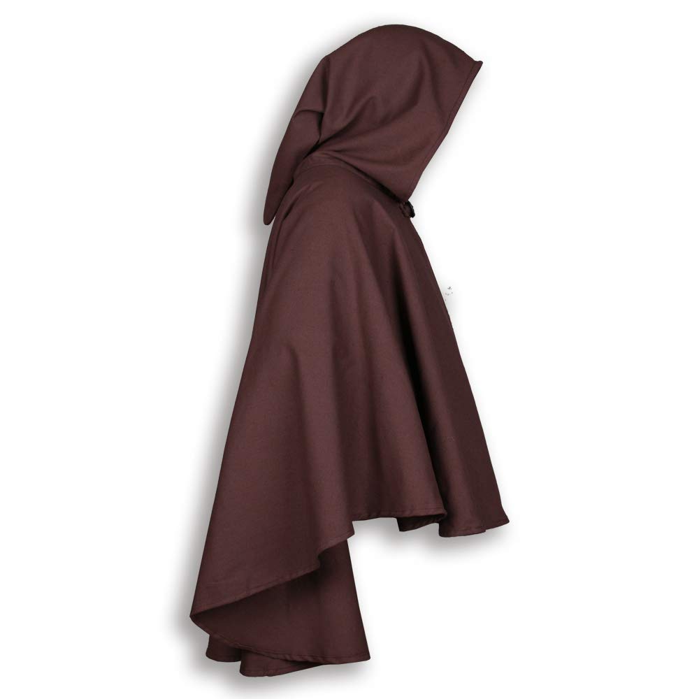 Mytholon Kim Kurzcape Canvas braun Kapuze Einheitsgröße