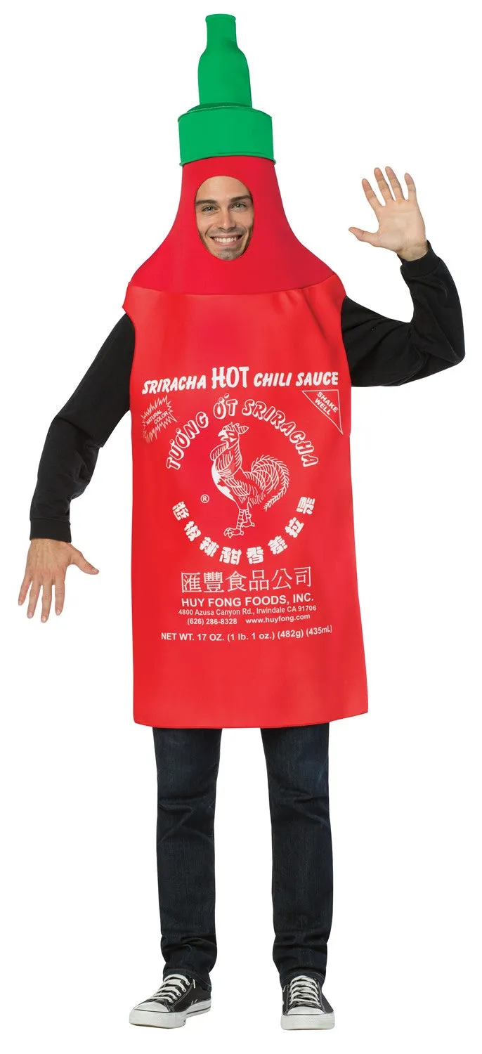 Rasta Imposta Sriracha Kostüm Flasche Rot Einheitsgröße