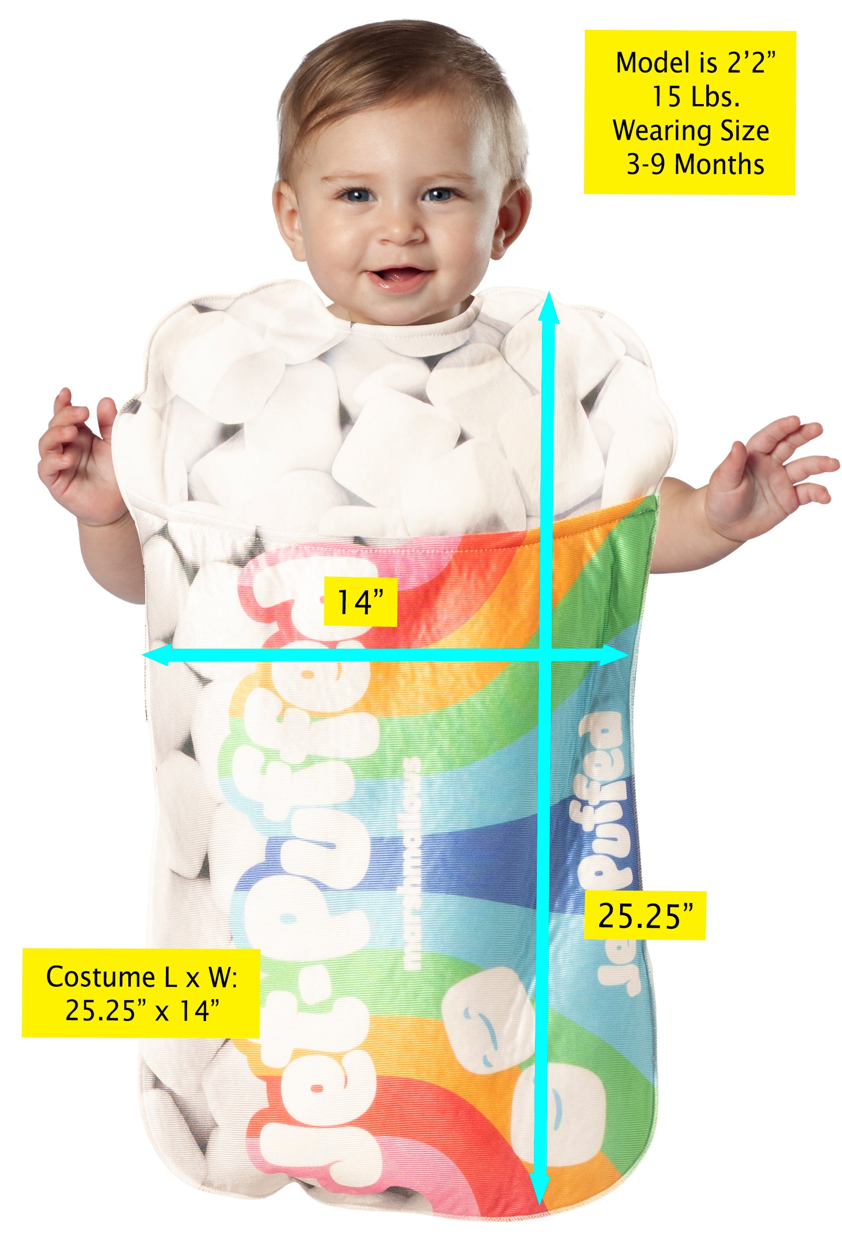 Rasta Imposta Jet Puffed Marshmallow Babykostüm 3-9 M.