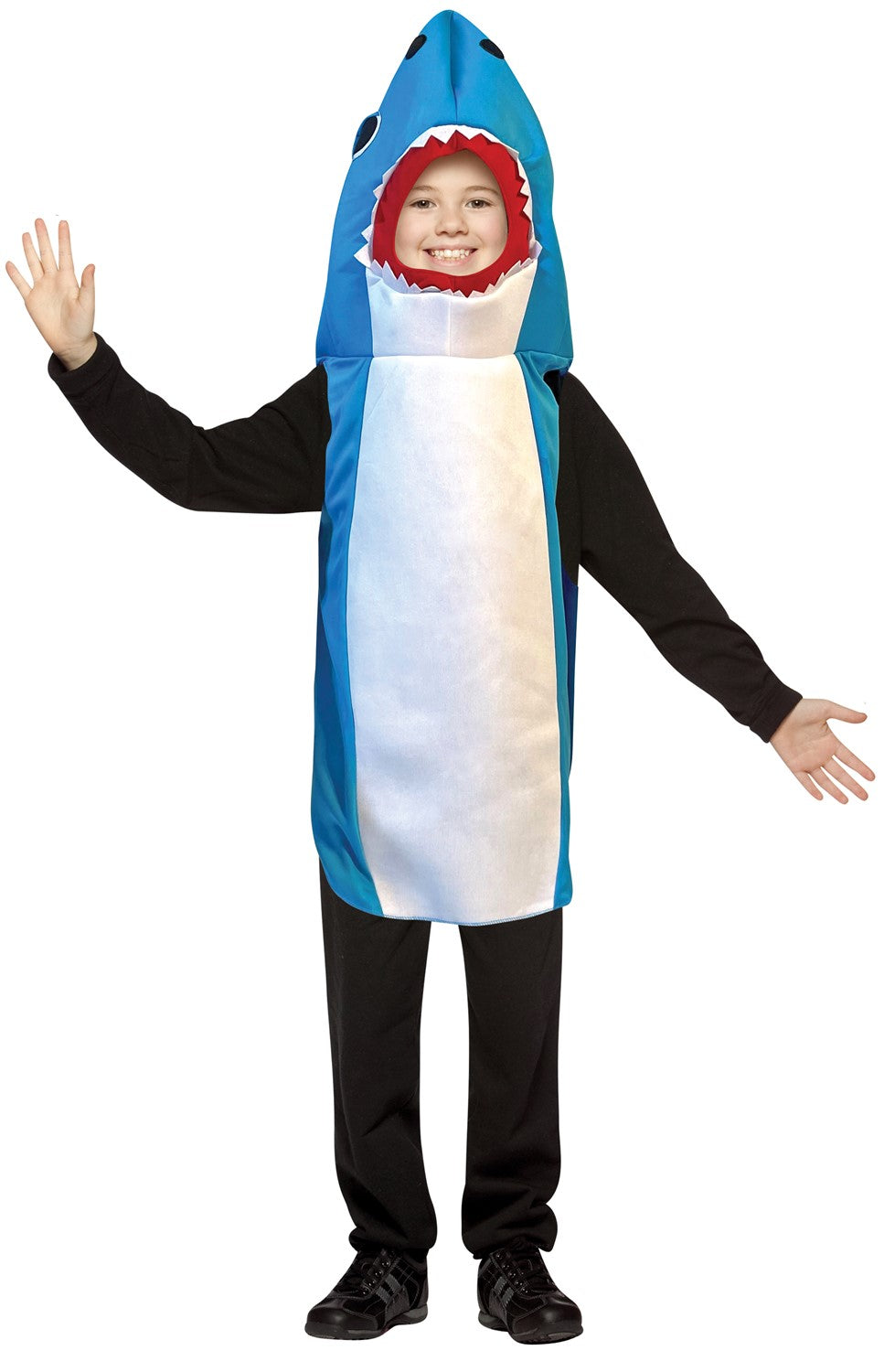 Rasta Imposta Blue Shark Kinderkostüm Größe 7-10 Blau