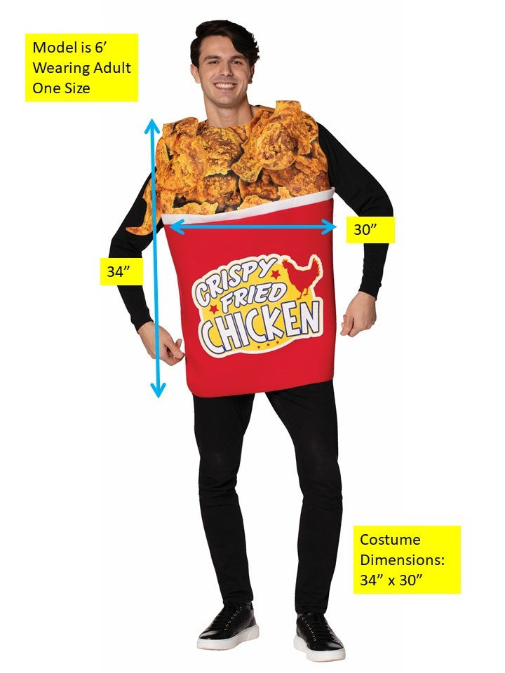 Rasta Imposta Bucket Fried Chicken Kostüm Einheitsgröße