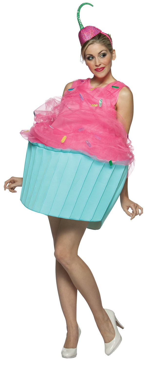 Rasta Imposta Cupcake Kostüm pink blau Einheitsgröße