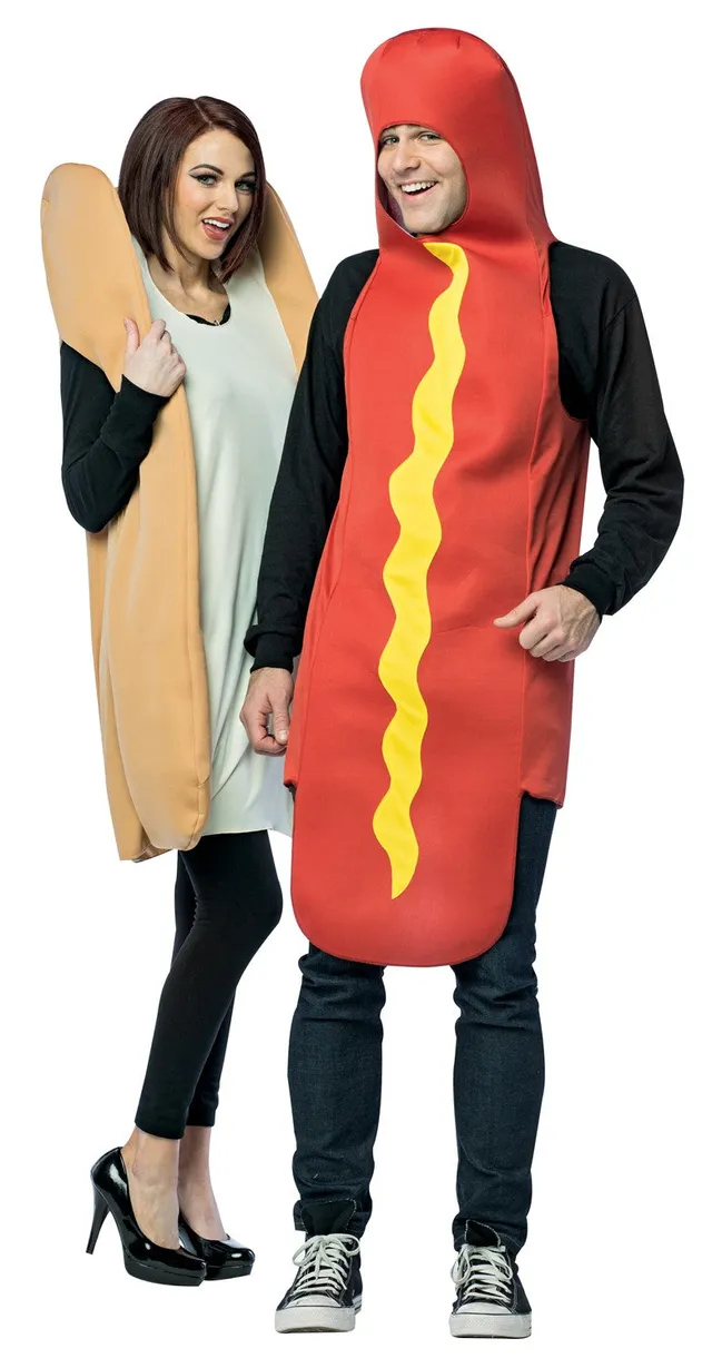 Rasta Imposta Hot Dog & Bun Paarkostüm Einheitsgröße