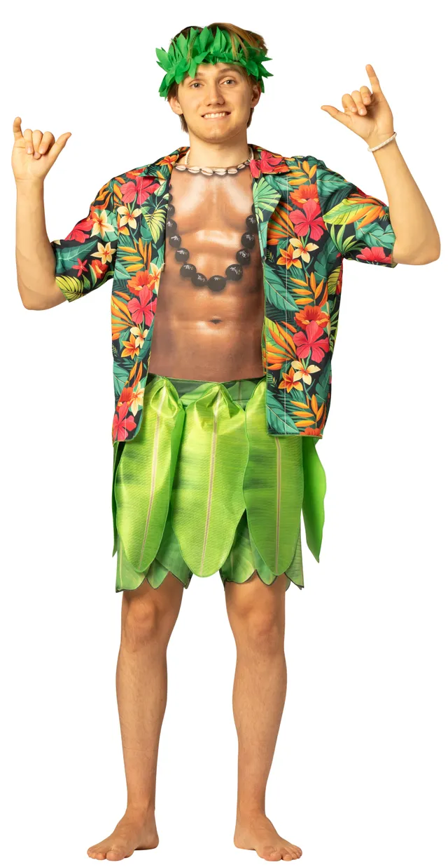 Rasta Imposta Hula Guy Hawaii Herrenkostüm One Size
