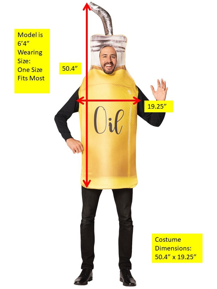 Rasta Imposta Olive Oil Flaschen-Kostüm Einheitsgröße 3D