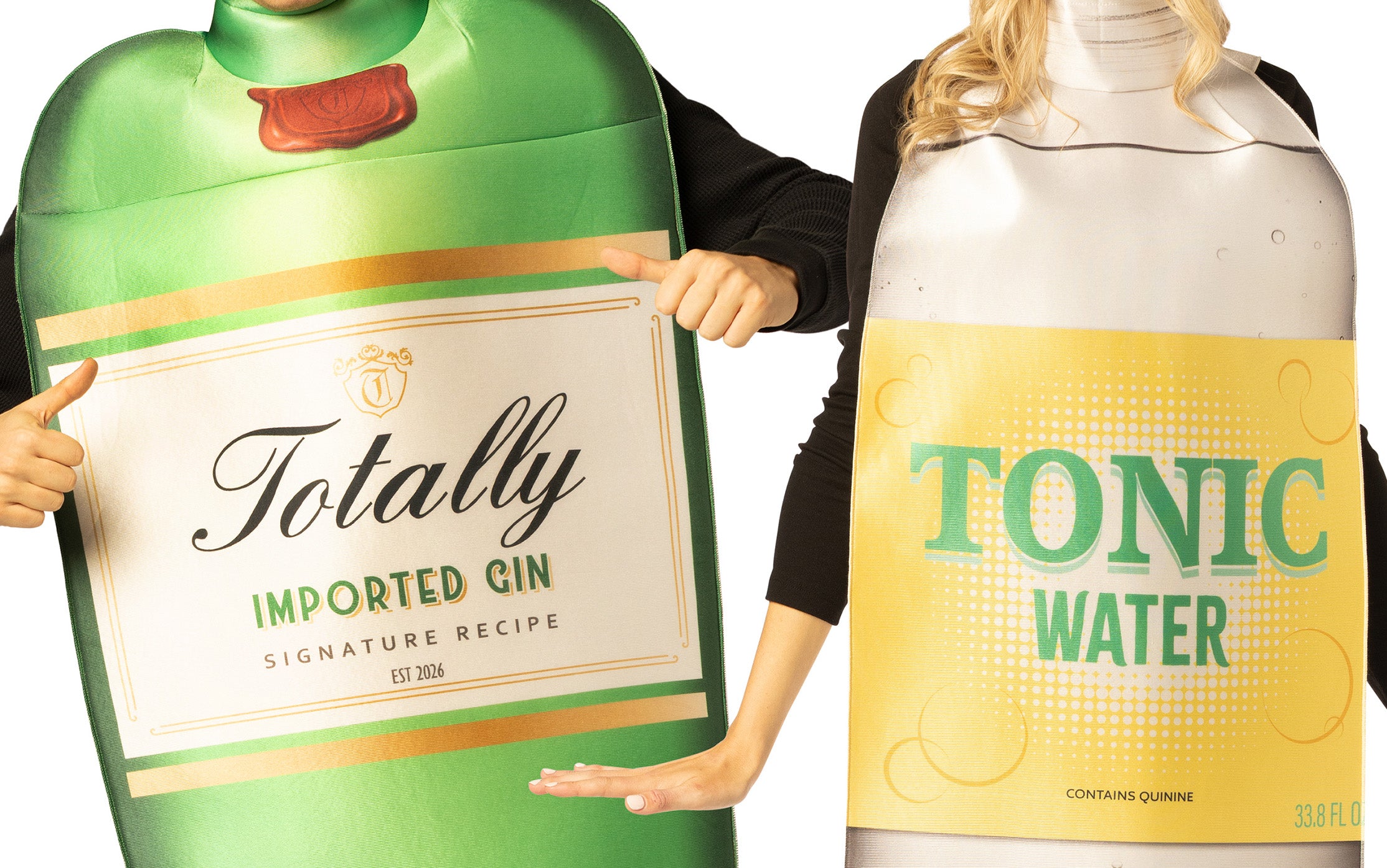 Rasta Imposta Gin Tonic Partnerkostüm Flaschen 2 Hüte