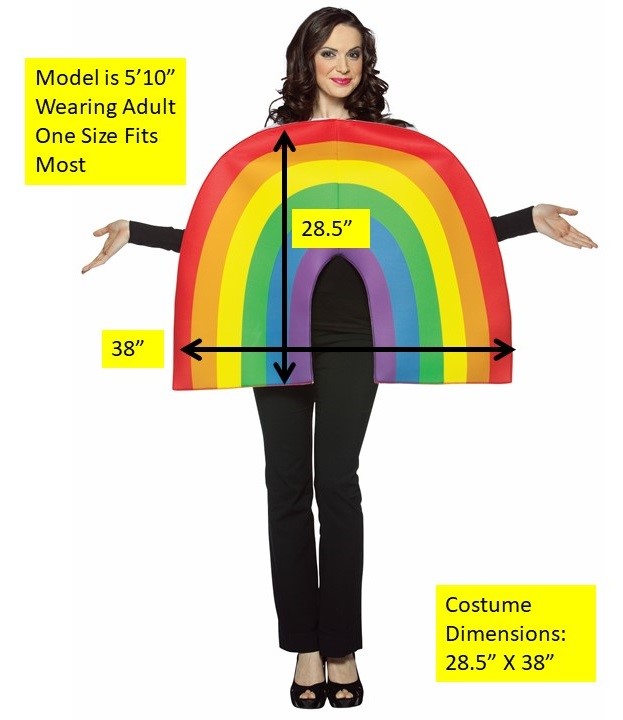 Rasta Imposta Rainbow Erwachsenenkostüm One Size Bunt