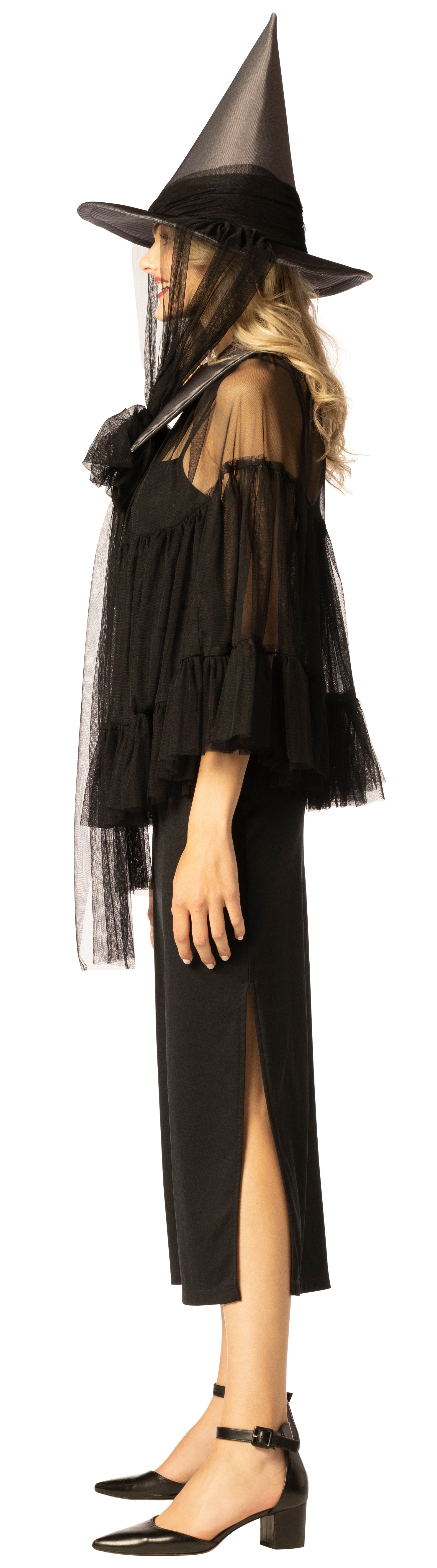 Rasta Imposta Witch Hat & Cape Kostüm Schwarz One Size