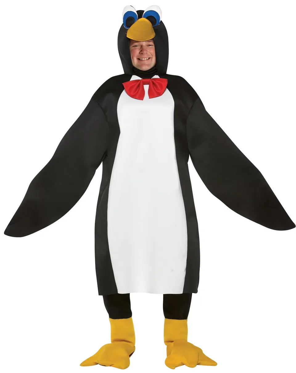 Rasta Imposta Pinguin Kostüm XL Tunika mit Kapuze
