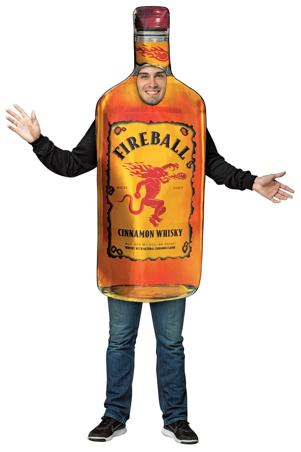 Rasta Imposta Fireball Flaschen Kostüm One Size Unisex