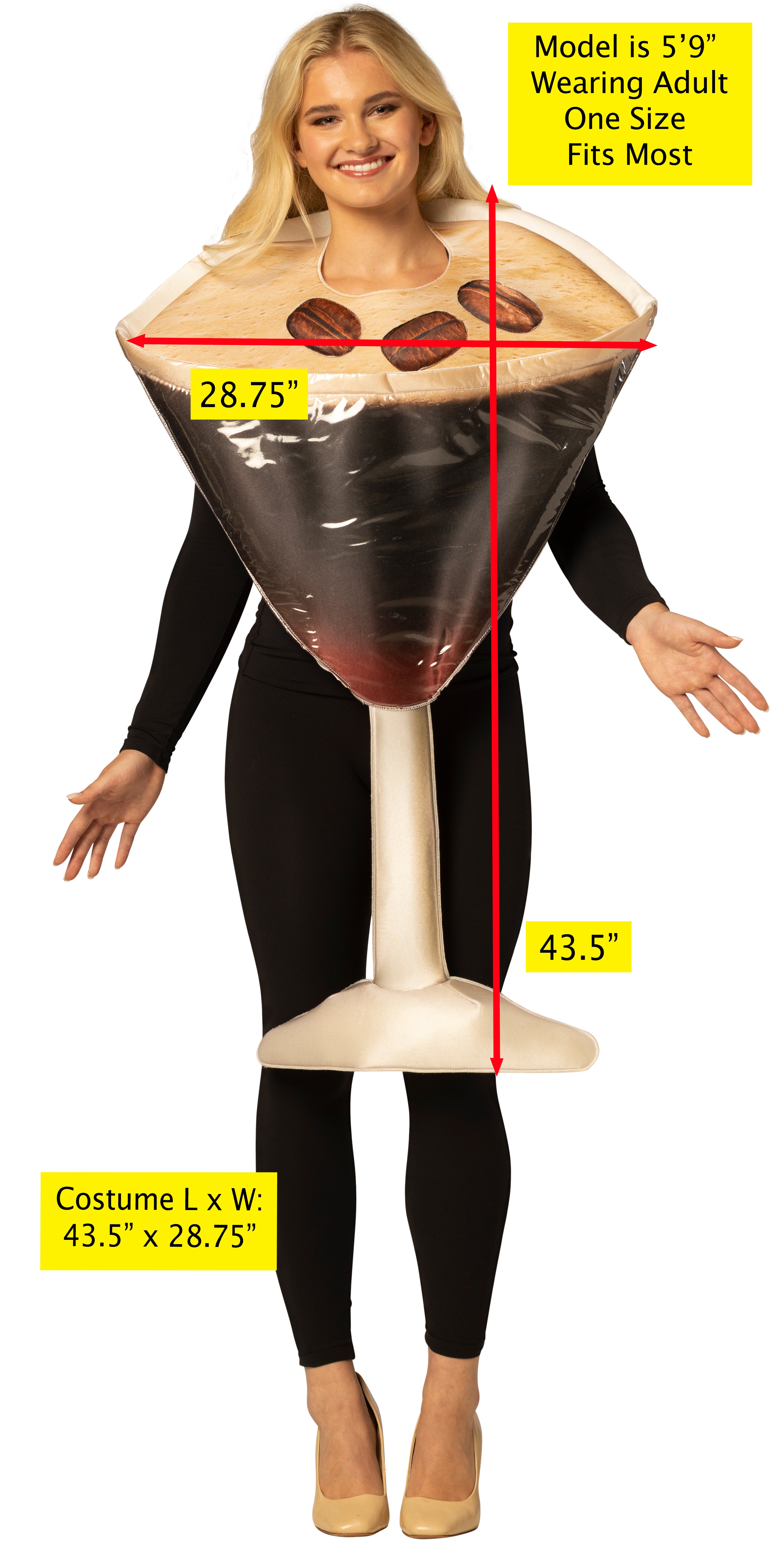 Rasta Imposta Espresso Martini Kostüm Einheitsgröße