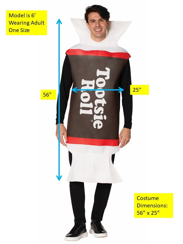 Rasta Imposta Tootsie Roll Tunika Kostüm Braun Einheitsgröße