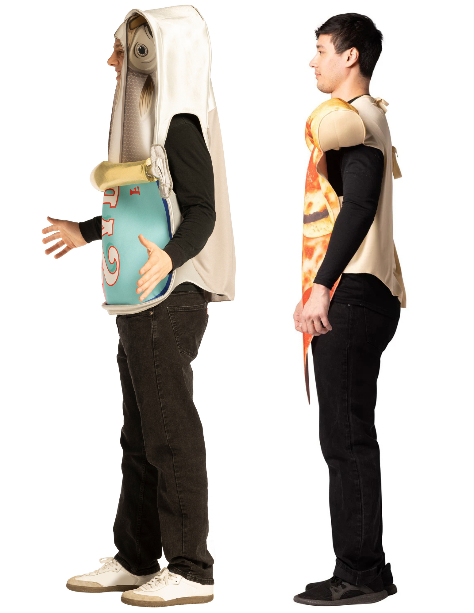 Rasta Imposta Sardines Pizza Partnerkostüm One Size 2-tlg.