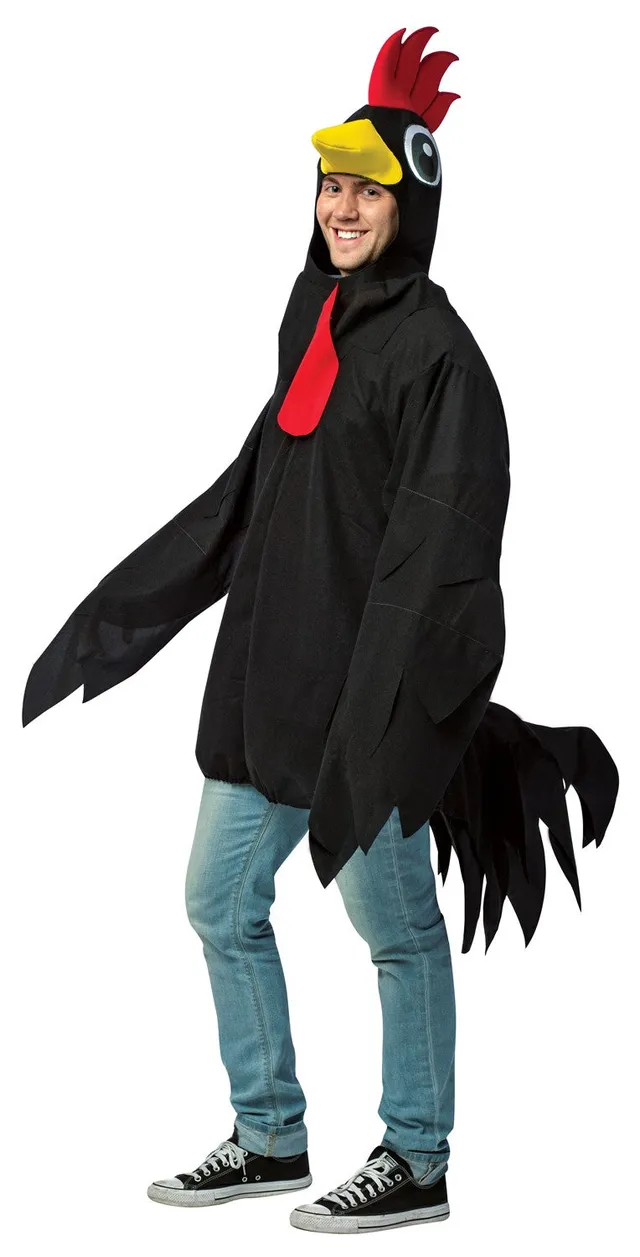 Rasta Imposta Big Black Rooster Kostüm One Size Schwarz