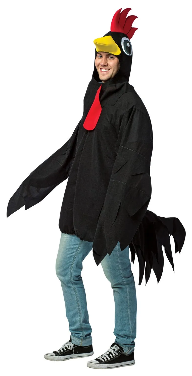 Rasta Imposta Big Black Rooster Kostüm One Size Schwarz