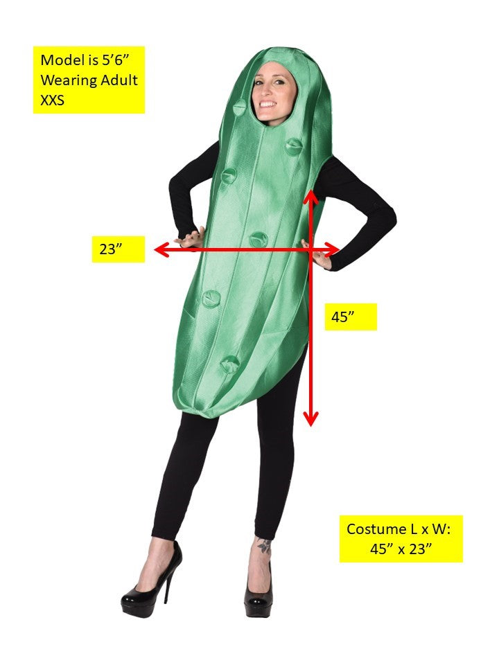 Rasta Imposta Pickle Kostüm XXS Gurke Grün Tunika