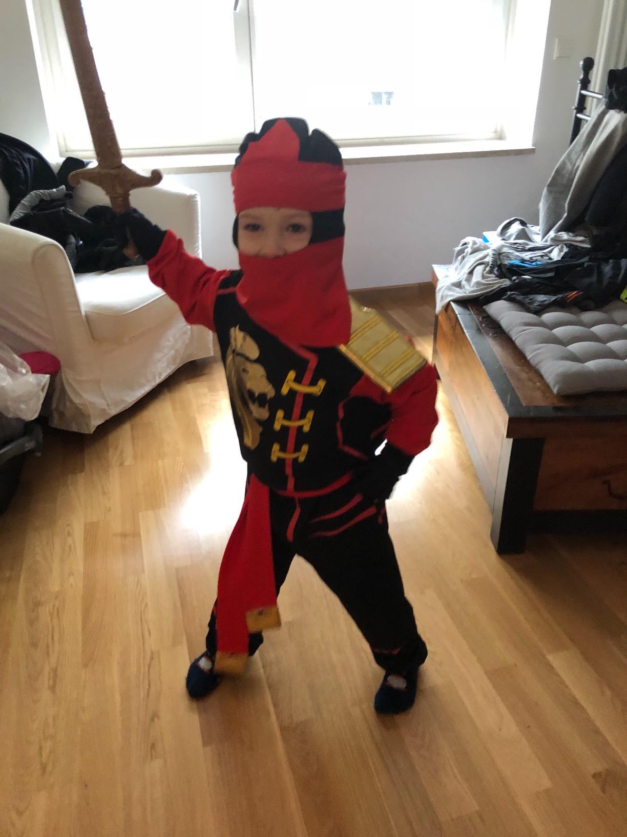 Katara 1771-01 Ninja Kostüm Kinder Grün S 104/110/116
