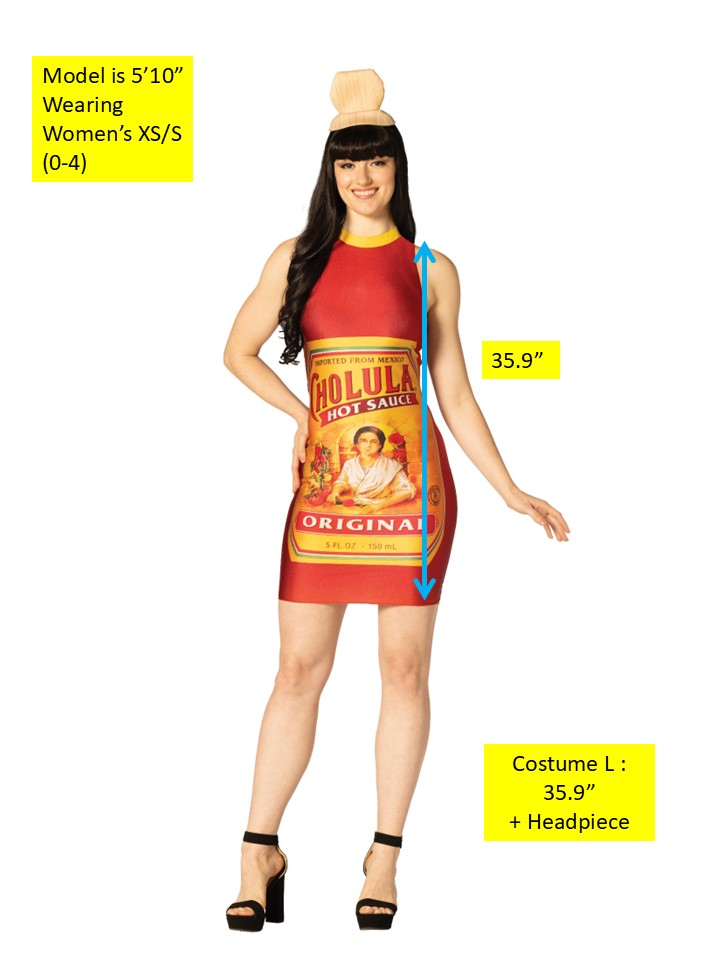 Rasta Imposta Cholula Dress Damenkostüm XS-S Neckholder Sauce