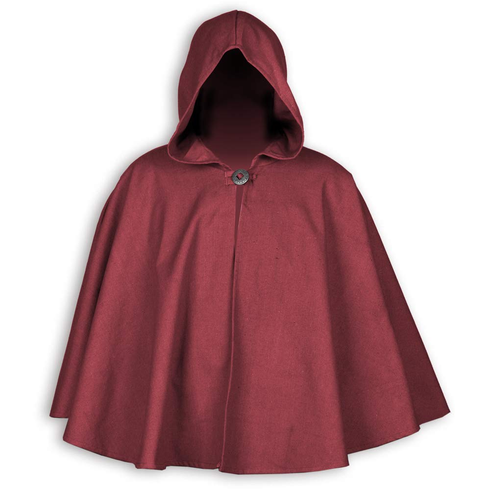 Mytholon Kim Kurzcape Canvas braun Kapuze Einheitsgröße