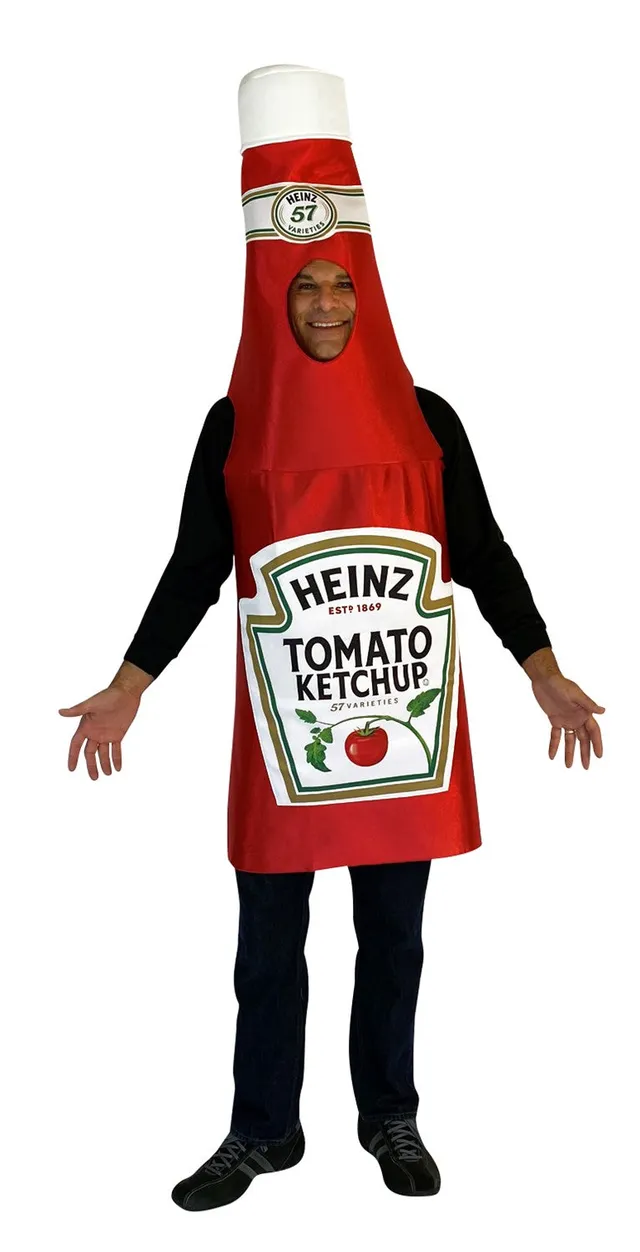 Rasta Imposta Heinz Ketchup Flaschenkostüm One Size