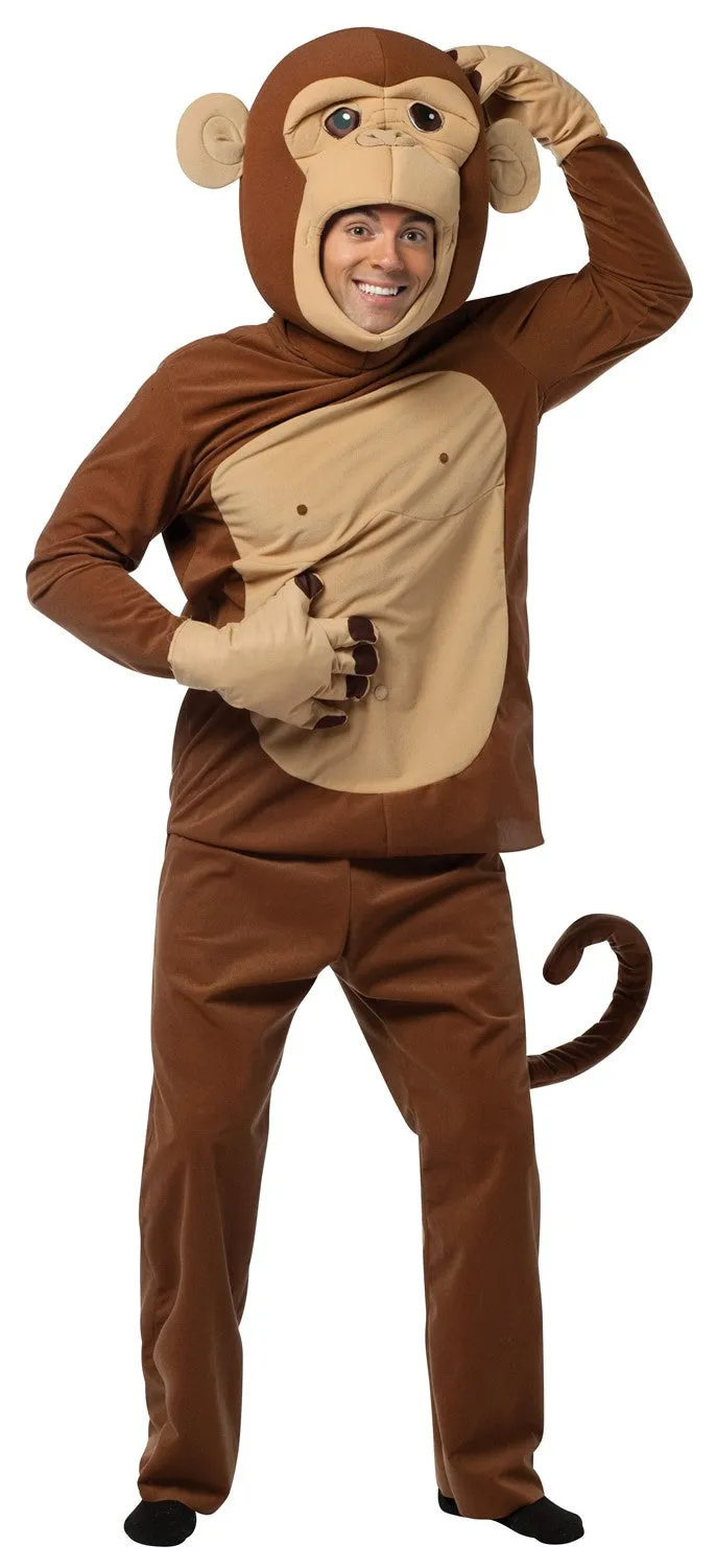 Rasta Imposta Monkeying Around Affenkostüm One Size braun Plüsch