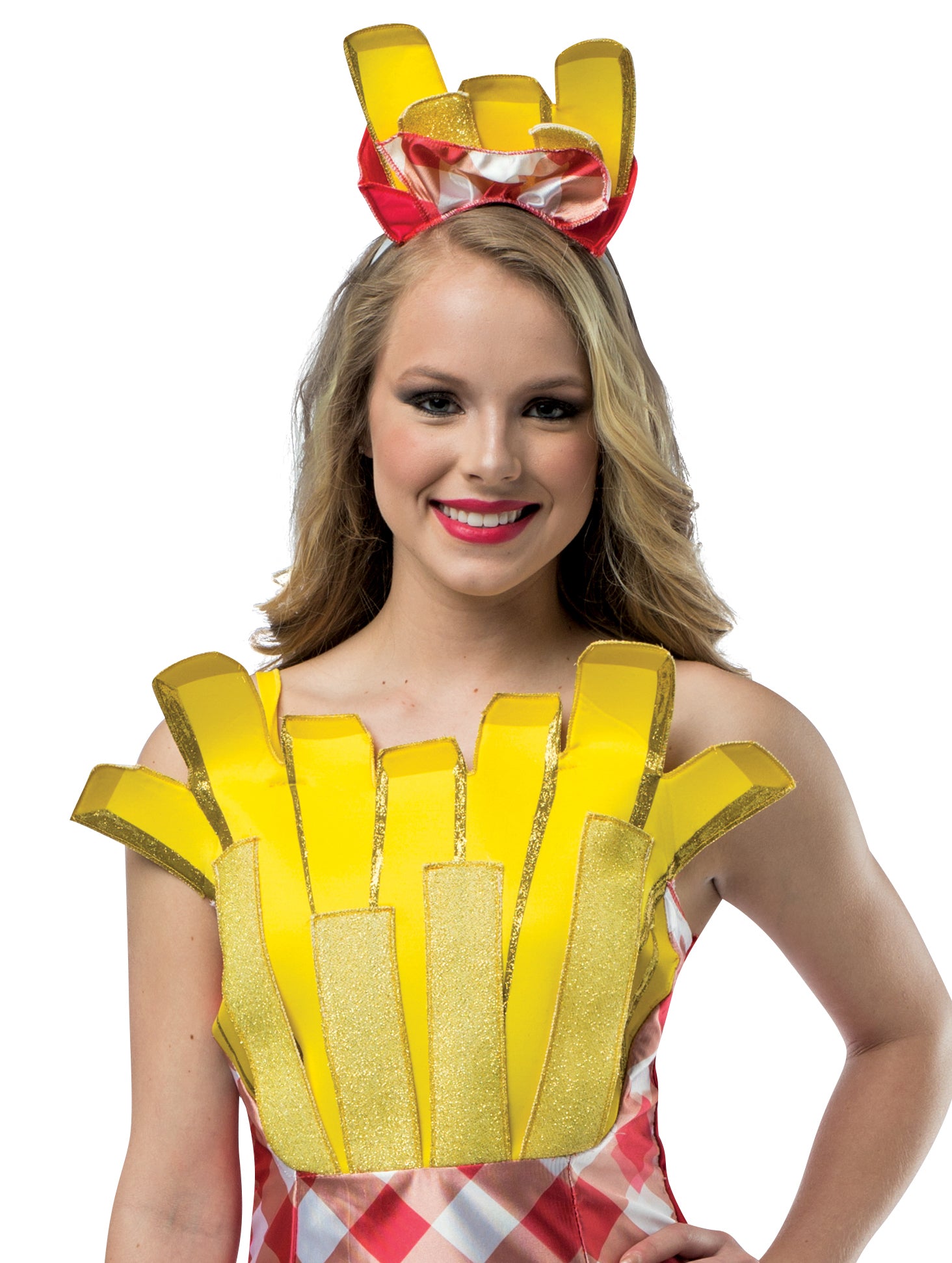 Rasta Imposta Hot Dog Pommes Paarkostüm Tunika Kleid