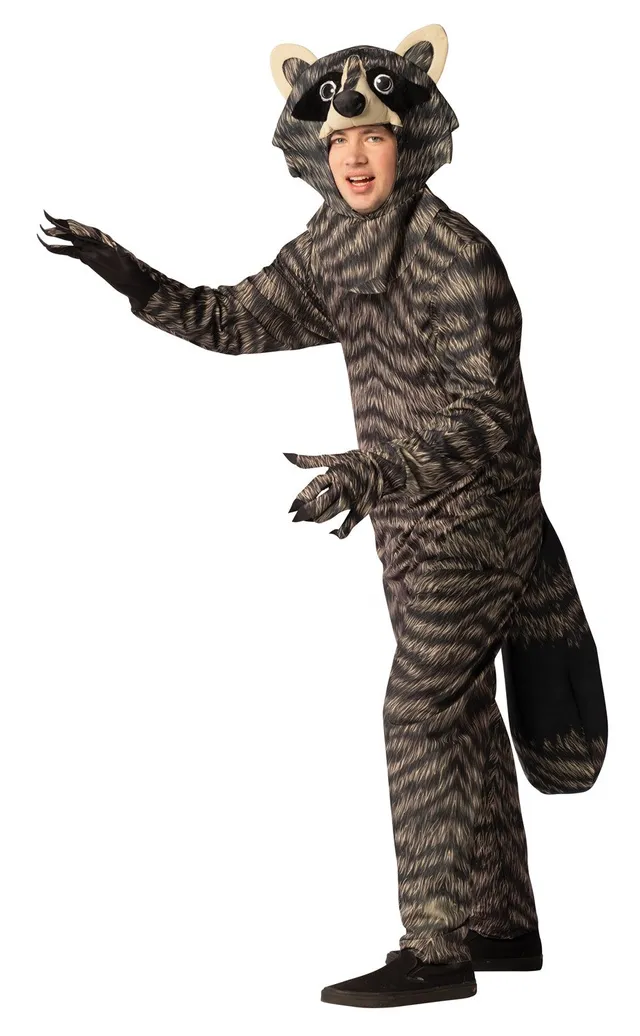 Rasta Imposta Racoon Waschbär Jumpsuit-Kostüm One Size