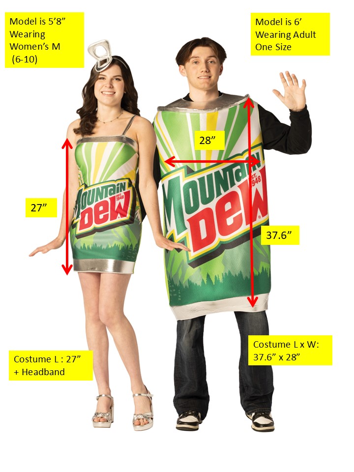Rasta Imposta Dew Me Twice Mountain Dew Paarkostüm M / OS
