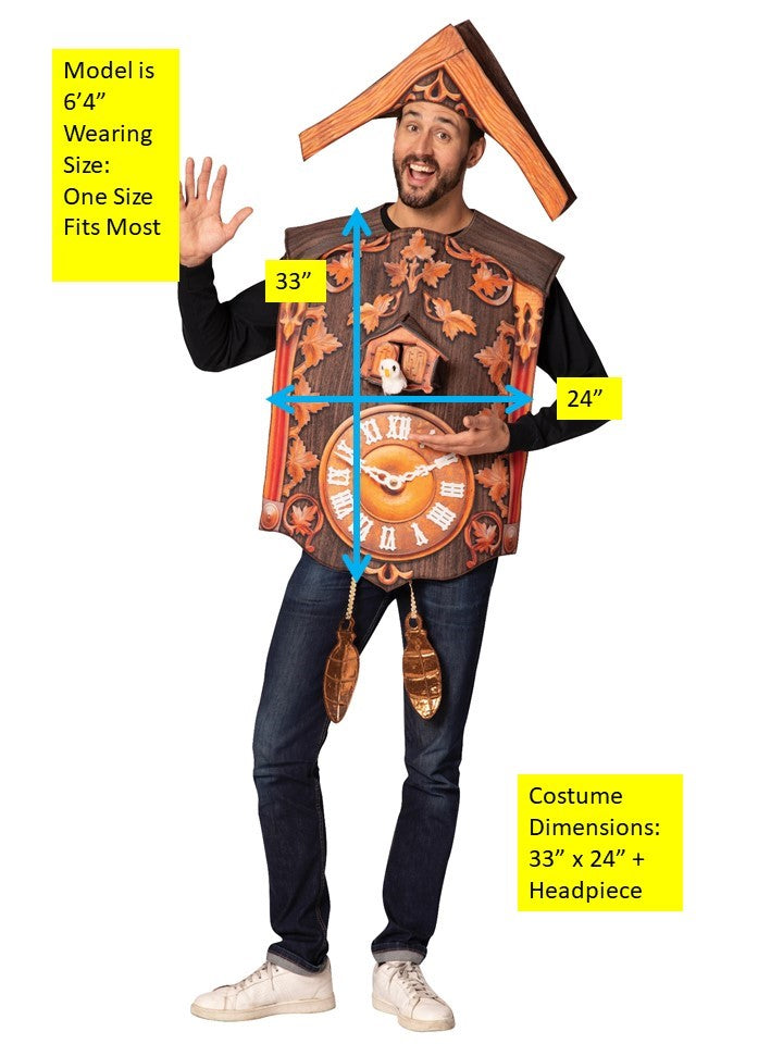 Rasta Imposta Coo Coo Clock Kuckucksuhr Kostüm Einheitsgröße