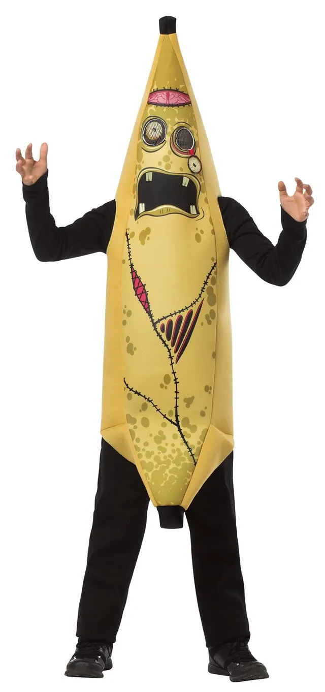 Rasta Imposta Zombie Banana Kinderkostüm 7-10 Tunika