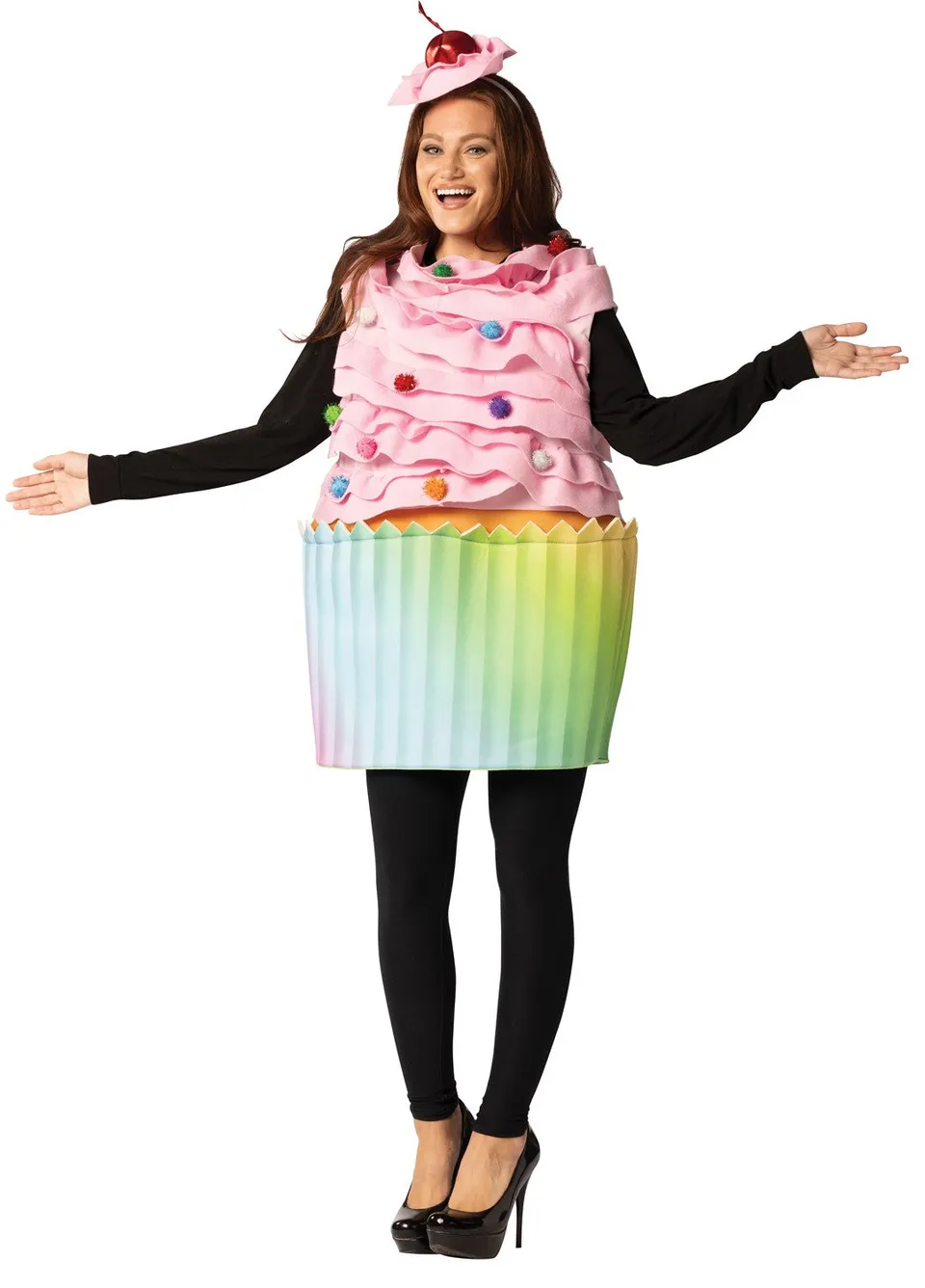 Rasta Imposta Ultimate Cupcake Kostüm Einheitsgröße mit Kirsche