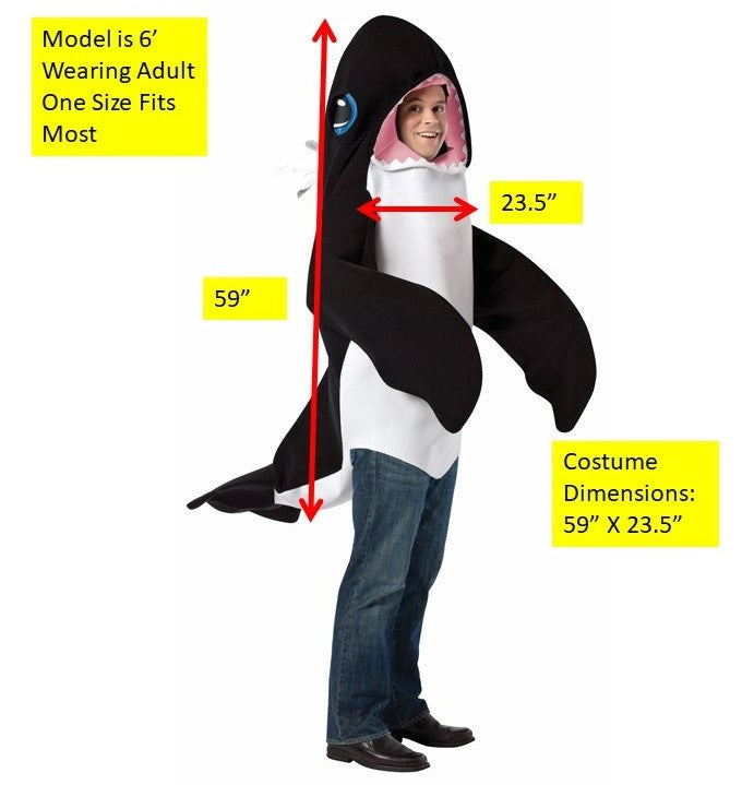 Rasta Imposta Deluxe Killer Whale Walkostüm One Size