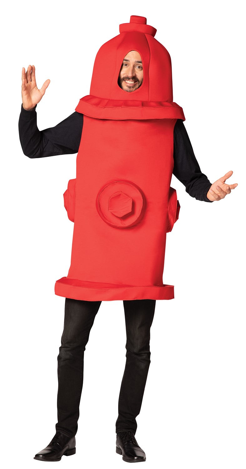 Rasta Imposta Fire Hydrant Kostüm Erwachsene Einheitsgröße Rot