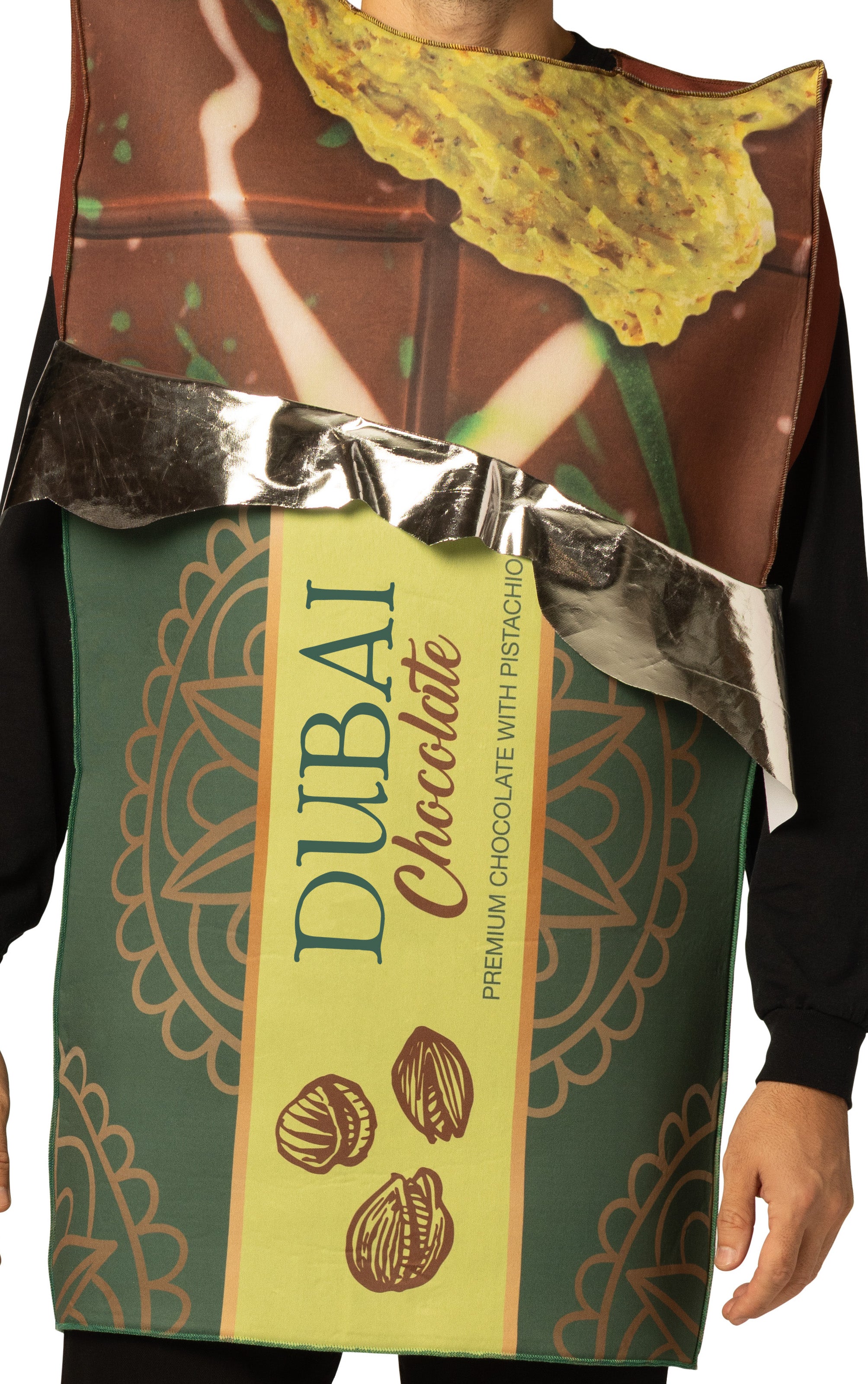 Rasta Imposta DUBAI Chocolate Bar Kostüm Einheitsgröße Schaum
