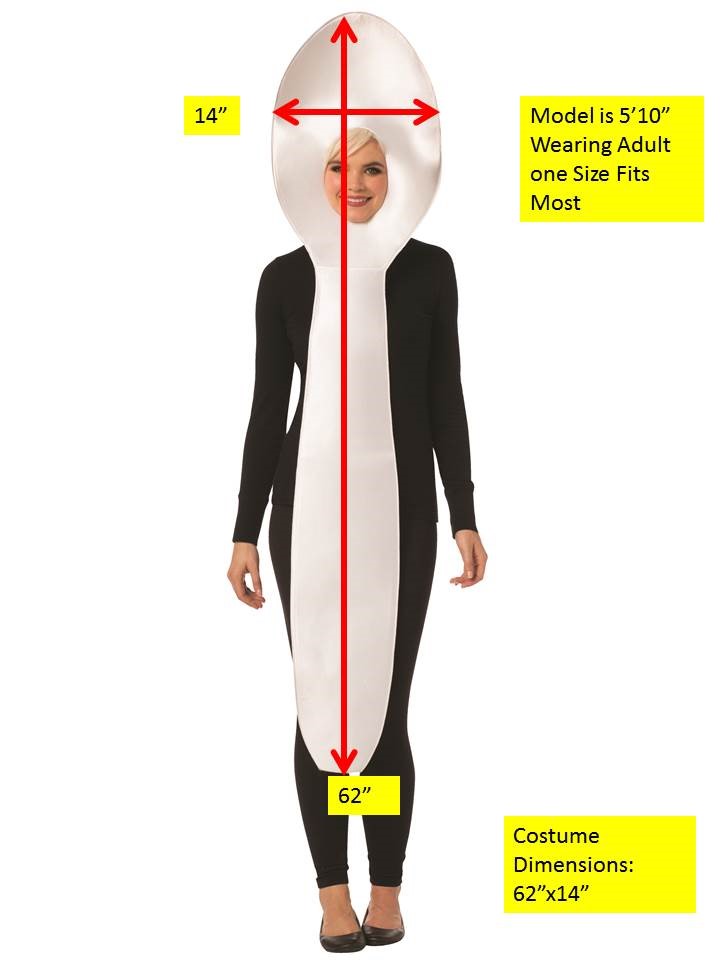 Rasta Imposta White Spoon Löffel Kostüm weiß One Size