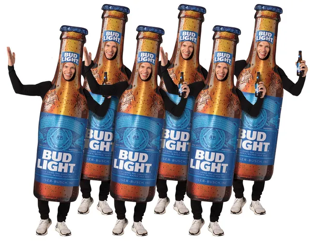 Rasta Imposta Bud Light Beer Bottle 6er Gruppenkostüm One Size