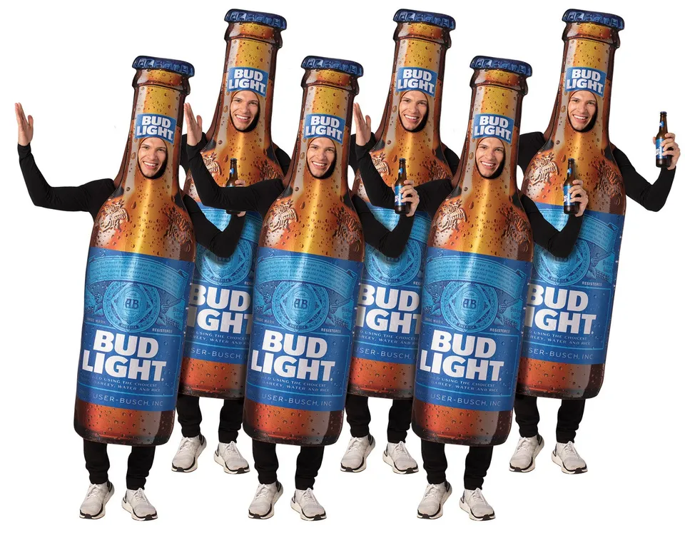 Rasta Imposta Bud Light Beer Bottle 6er Gruppenkostüm One Size
